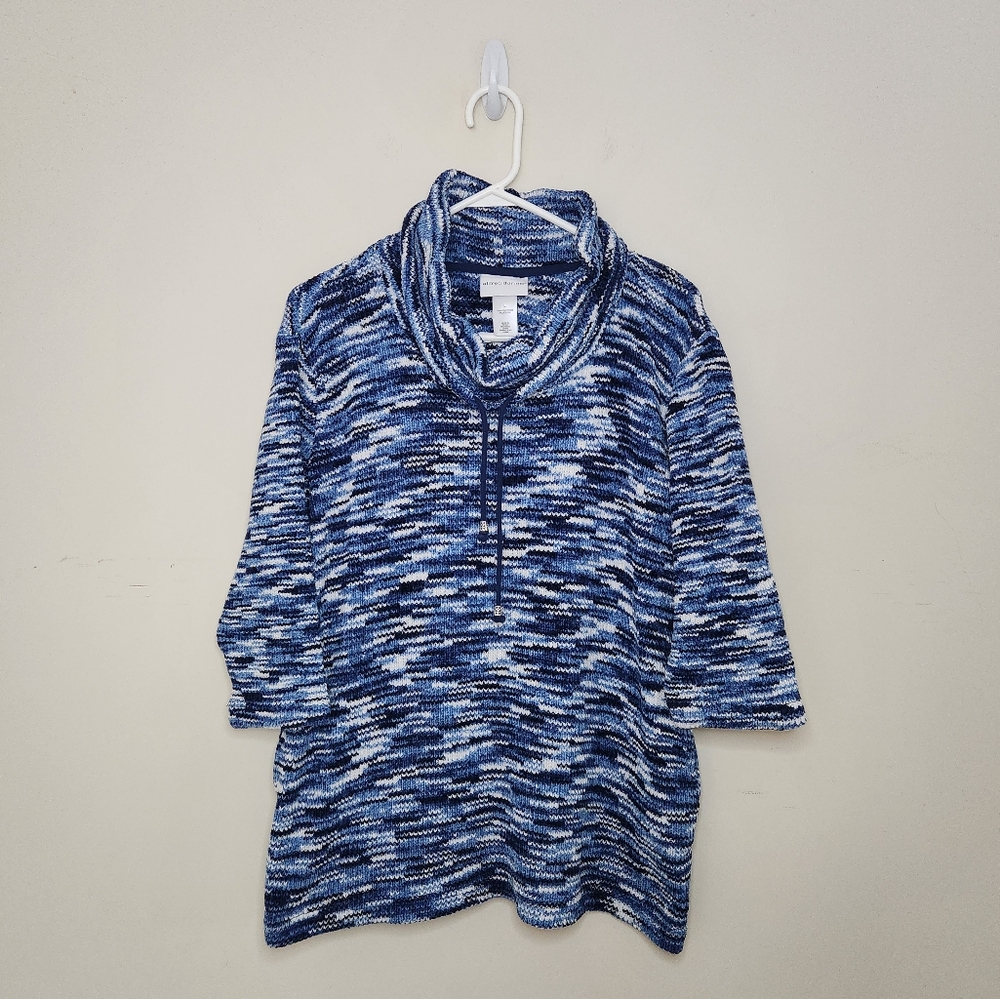 Women's Alfred Dunner Mockneck Sweater Sz Large